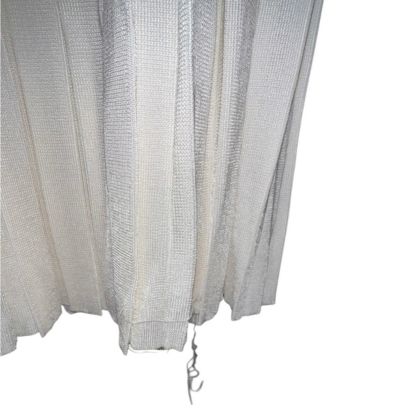 NWOT Ralph Lauren Purple Label Ivory Pleated Midi Dress Made In Italy Medium - Picture 8 of 12